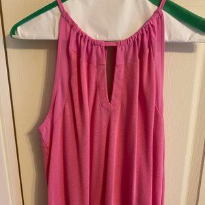 Ann Taylor bright pink sleeveless top